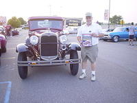 Gerald Kraalz gets the YKM BOS for his 1930 Model A