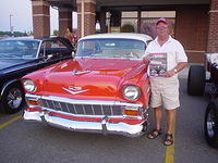 Chuck Hamann's classic 56 Chevy  wins the SnS Cruser's Choice plaque.