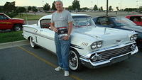 John Sieffert wins the SnS Cruiser's Choice plaque for his awesome 58 Chevy Impala