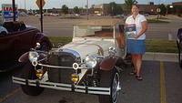 Judy Janicki wins the coveted Sn'S Crusiers Choice award for her unique 1929 Mercury Gazelle.