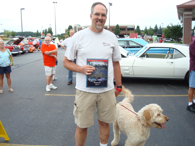 Tim Leslie enjoys the Best Mopar prize