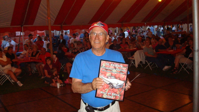 Dominic Marzicola gets his award with his very nice 1967 Ford Fairlane.