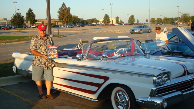 Dandy Dan Dennis wins the YKM BoS for his great 59 Ford ragtop.